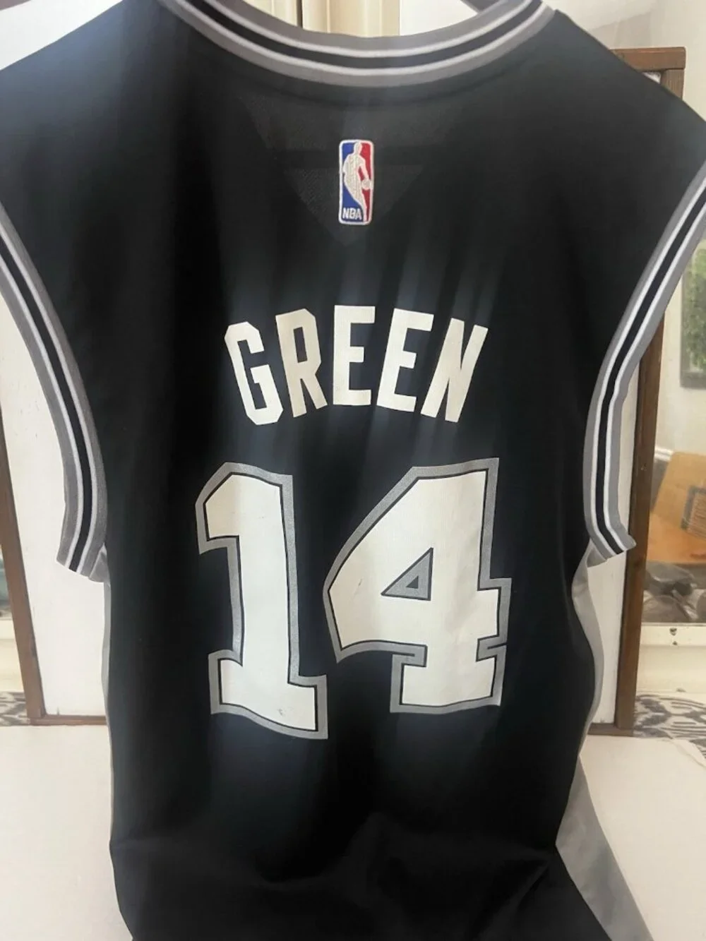 adidas San Antonio Spurs Danny Green #14 NBA Basketball Jersey Black S.     Z